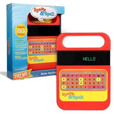 	Speak & Spell Electronic Game 80s Retro Educational Toy for Kids	 - Image 1 of 4