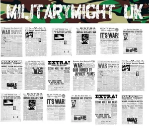 1 32 / 1 35 SCALE NEWSPAPERS WW2 USA DIORAMA MODEL DECALS - Picture 1 of 1