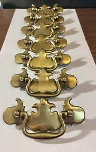 Vintage 7er Set - K4694 Messing Schubladengriffe 3" Lochspreizung - Bild 1 von 4