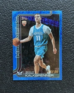 2025-26 Topps RYAN KALKBRENNER Blue Shimmer Foil Rookie RC #’d /150 SP! *Hornets - Picture 1 of 2