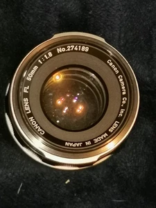 Canon FL 50mm f/1.8 Standard Prime Lens for FD mount. Working, minor fungus - Picture 1 of 3