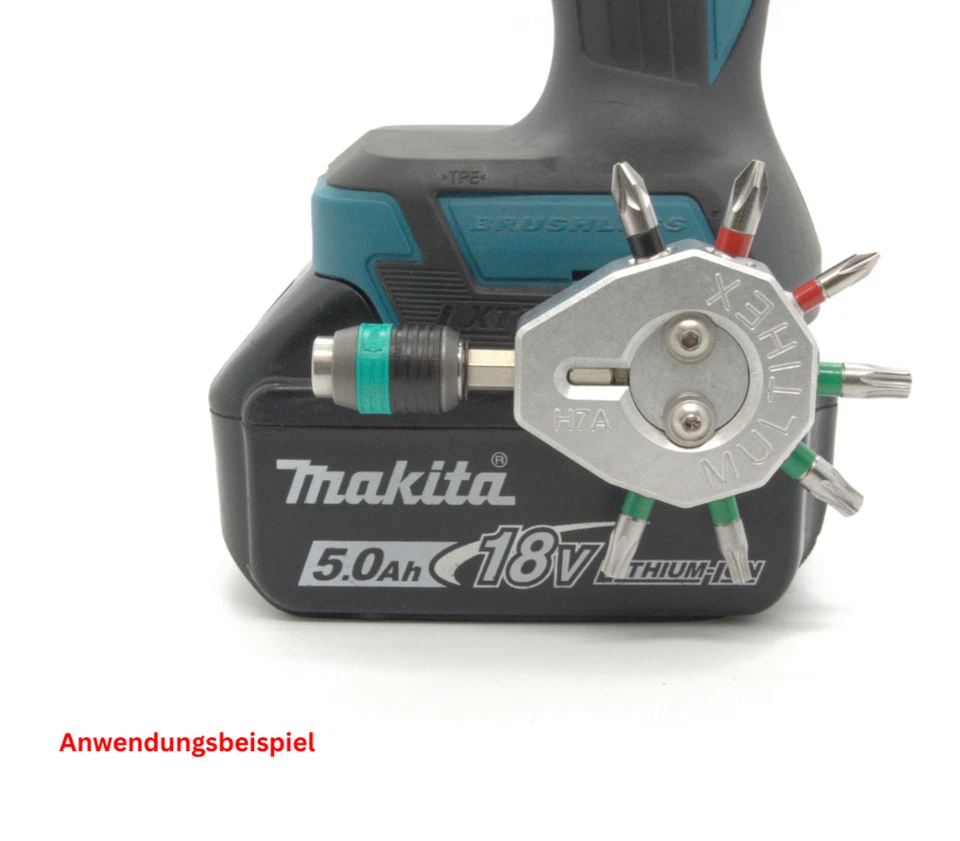 Bithalter, für Makita® Akku-Schrauber, Multihex H7A, Aluminium
