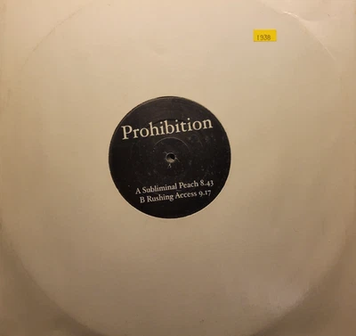 Prohibition Subliminal Peach 12" vinyl white label remix - Image 1 of 4
