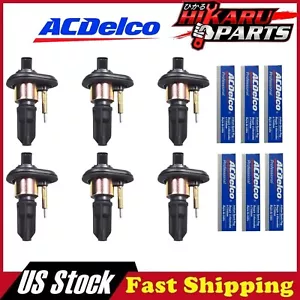 6x Spark plug & 6x Ignition Coil for Chevy Trailblazer Buick Rainier - Picture 1 of 9