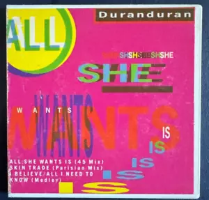 Duran Duran 3” Single CD “All She Wants Is” Capitol (C3-44287) - Picture 1 of 4