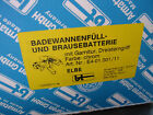 Badewannfll,- und Brausebatterie  BT-Amatur Made in Germany mit Garnitur