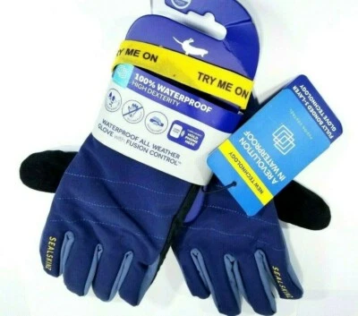 SealSkinz Waterproof All Weather Glove Fusion Control Navy Blue/Black/Yellow S - Image 1 of 4