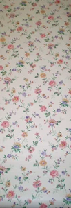 Vintage Pink, Purple & Yellow Medium Floral Vines on Off White 999-2191 - Picture 1 of 12