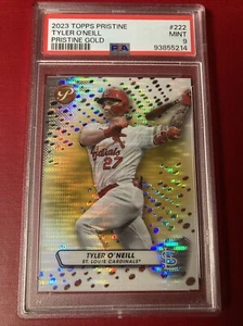 TYLER O'NEILL 2023 Topps PRÍSTINA tarjeta clasificada REFRACTOR DORADO #' #'d 39/50 PSA 9 - Imagen 1 de 11