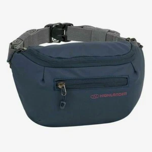 Highlander Bum Bag Targa Stylish Lightweight Adjustable RFID Lining Hiking NAVY - Picture 1 of 3