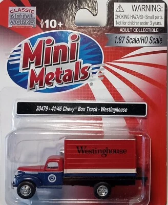 CMW Mini Metals #30479 1941-1946 Chevrolet Delivery/Box Truck Westinghouse 1/87 - Image 1 of 4