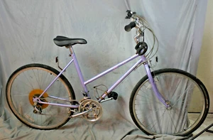 1991 Schwinn Night City Hybrid Bike 48cm XS Shimano Steel Java Commuter Purple - Picture 1 of 23