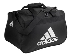 Adidas Diablo Small Duffel Bag Black Gym Travel Sports Adjustable Shoulder Strap - Picture 1 of 4