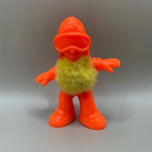 Vtg Orange Skyydiver With Yellow Fuzzy Belly 2.75" Collectible Action Figure Toy - Picture 1 of 3