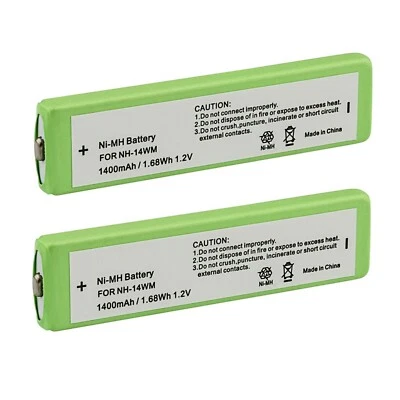 Paquete de 2 baterías de repuesto para reproductor de CD portátil Sony MP3 Walkman NC-5WM NC-6WM Foto 1 de 2