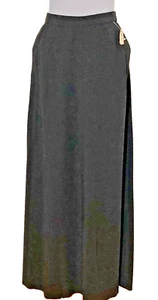 Gorgeous CHANEL Long Wool Blend Skirt NWT sz 38 / W- 26 - Picture 1 of 17