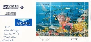 2002 Thailand #1960 on cover, Ko Kaeo to Germany; Marine Life, fish topical  *d - Picture 1 of 1