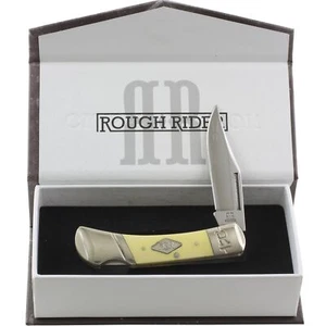 Rough Rider Classic Carbon Yellow Lockback Folding Pocket Knife RR1738 - Picture 1 of 2