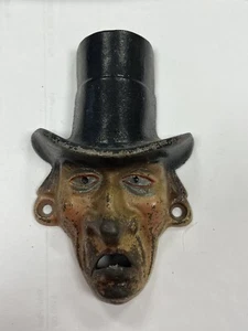 Vintage Cast Iron Wilton Mr. Dry Wall Mounted Bottle Opener Top Hat 1950s (14B) - Picture 1 of 10