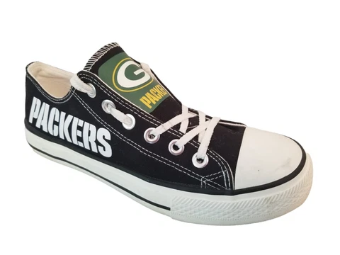 E-LOV Green Bay Packers Shoes Men's US 10 US 8.5 Size Women's 42 EU Cover