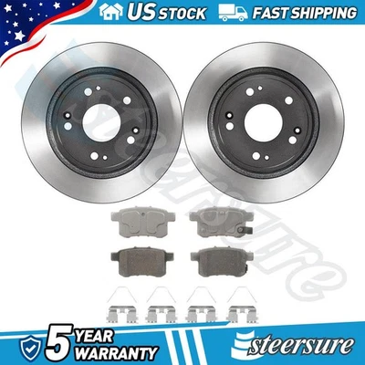 Juego de pastillas de freno de disco trasero rotor de freno de disco para Honda Accord 2008-2017 Foto 1 de 4