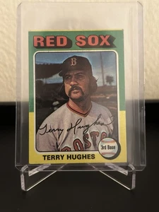 1975 Topps Mini Terry Hughes #612 Boston Red Sox Baseball Card - Picture 1 of 2