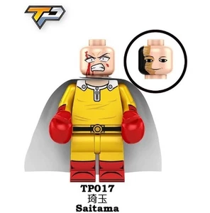 2 inch Custom One-Punch Man, Saitama Minifigure with Base, New/Mint - Picture 1 of 1