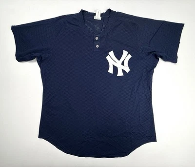 Vintage New York NY Yankees Wilson Nylon Mesh Jersey Shirt Men's Size 46 USA - Image 1 of 4