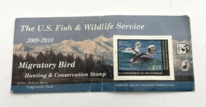 Migratory Bird Waterfowl Stamp Unused 2009 Joshua Spires Long Tailed Duck - Picture 1 of 9