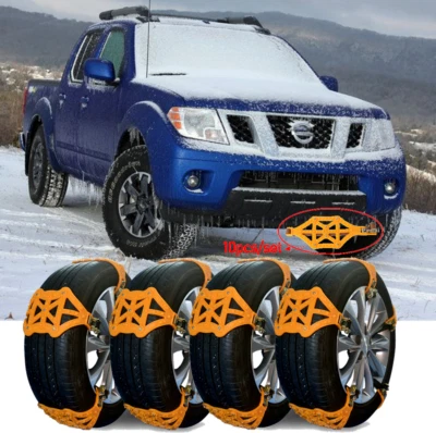 Cadenas de neumáticos de coche 10 piezas barro antideslizante emergencia nieve para Nissan Frontier Titan XD Foto 1 de 4