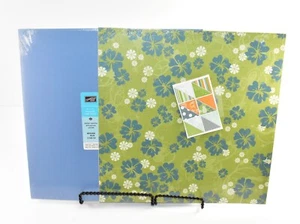 SPRING BREAK DOUBLE SIDED PAPER & BROCADE BLUE CARDSTOCK 12" X 12" NEW - Picture 1 of 4