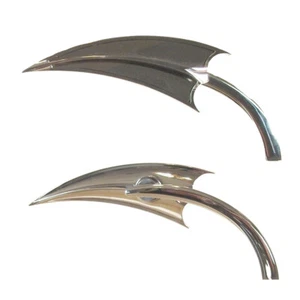 Espejos retrovisores triangulares Arlen Ness cromados micro cuchara para Harley-Davidson - Imagen 1 de 1