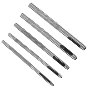 5 Pcs Small Hole Punch Professional Belt Puncher Heavy Duty Grommet - Picture 1 of 12