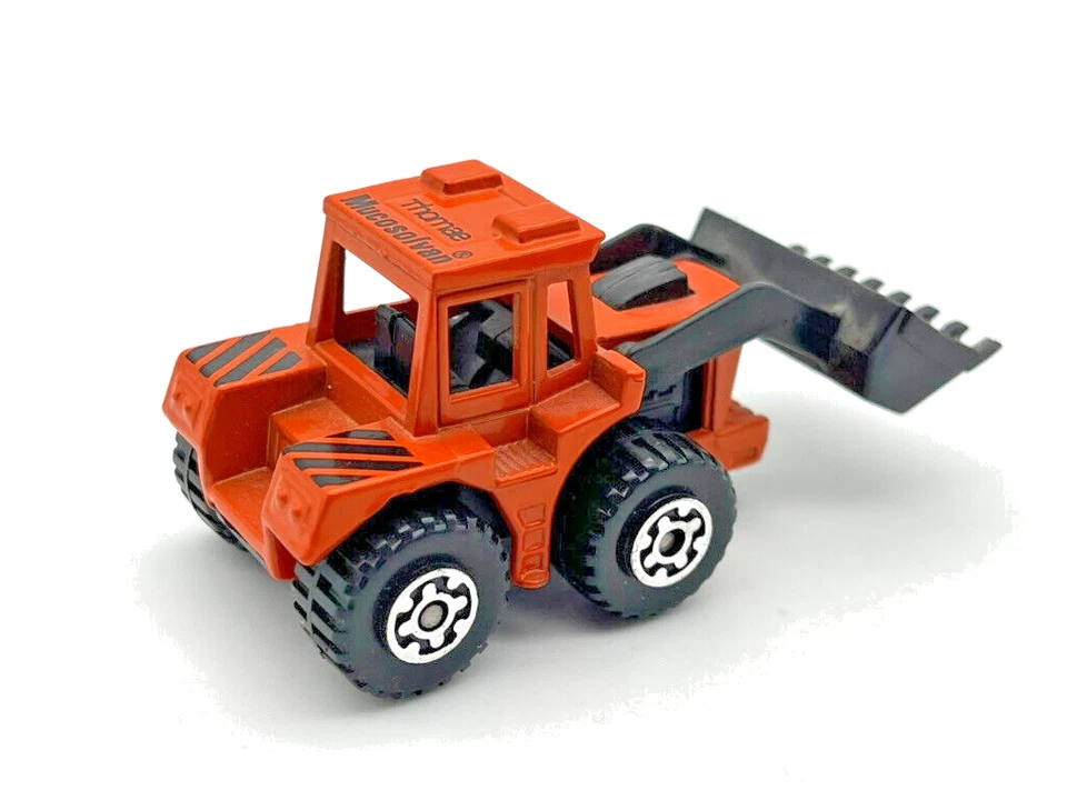 Matchbox MB29 Superfast Tractor Shovel Orange Mucosolvan Promo Mint in PVC Box - Image 1 of 4