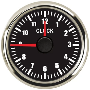 universal 52mm 2-1/16'' clock gauge 12hours waterproof for auto truck red led   - Picture 1 of 6