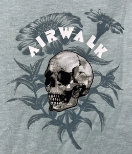 Airwalk T Shirt Overcast Graphic Skull Beach Edgy Casual Comfort Cotton Mens 3XL - Picture 1 of 11