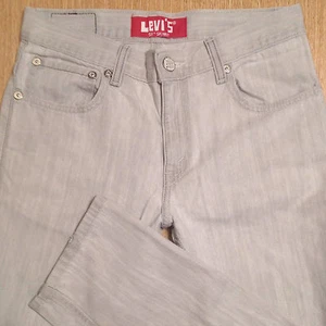 LEVI'S 511 Jeans SKINNY 16 Reg 28x28 Light Gray Distressed *MINT LN* J051817 - Picture 1 of 2