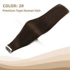 Natural Tape In Human Hair Extensions Double Drawn Invisible Hair Straight Hair