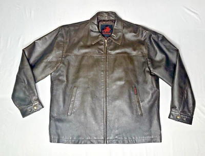 Winchester Rifles & Shotguns 100% Leather Jacket Brown Men's Size X-Large - Image 1 of 4