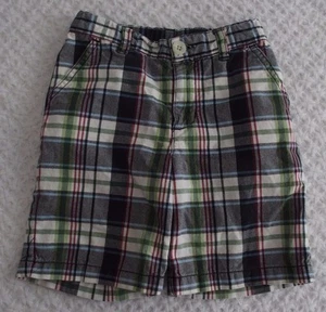 Gymboree 4 4T Boys Shorts Plaid EUC adjustable waist preppy vintage - Picture 1 of 1