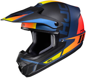 HJC Adult Dirt Bike Black/Orange/ Blue/Yellow CS-MX 2 Creed Off-Road Helmet