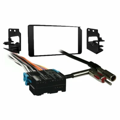 METRA Double DIN Car Stereo Install Kit & Harness for 1995-2002 C/K Silverado/Sierra
