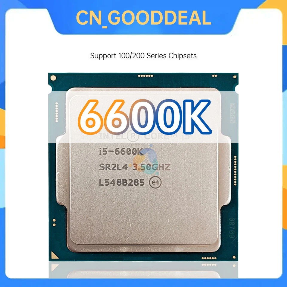 Intel Core i5-6600K SR2L4 3.5GHz 4C / 4T 6MB 91W LGA1151 CPU i5 6600K - Image 1 of 1