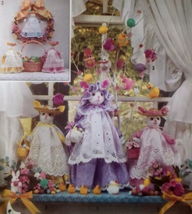 UC Simplicity 9642 Sew Pattern Easter Bunny Rabbit Standing Doll Pompom Ornament - Picture 1 of 4