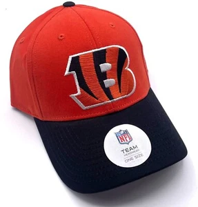 CINCINNATI BENGALS HAT MVP AUTHENTIC TWO TONE NFL FOOTBALL TEAM ADJUSTABLE CAP - Picture 1 of 3