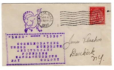 #682 Massachusetts Bay Colony 1930 FDC - Planty #43 Salem MA - Image 1 of 2