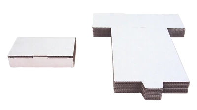 (10) CABC01 White Cardboard Single Cassette Boxes Mailers Shipping Media Tabs  - Image 1 of 3