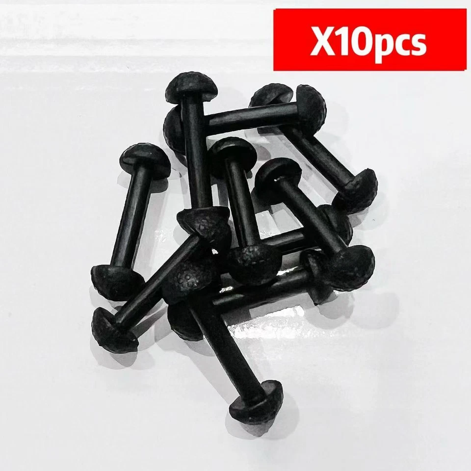 10 unidades para conectores de substituição de faixa de perna Motu He-Man figura de borracha preta - Imagem 1 de 1