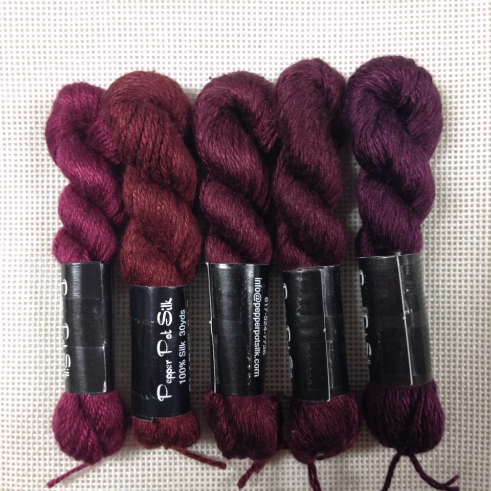 Planet Earth Pepper Pot single strand silk collection Red Wine - Image 1 of 1