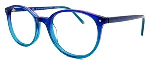 NEW MUSE 35-000272 BLUE ROUND AUTHENTIC EYEGLASSES 49-18-140 - Picture 1 of 6